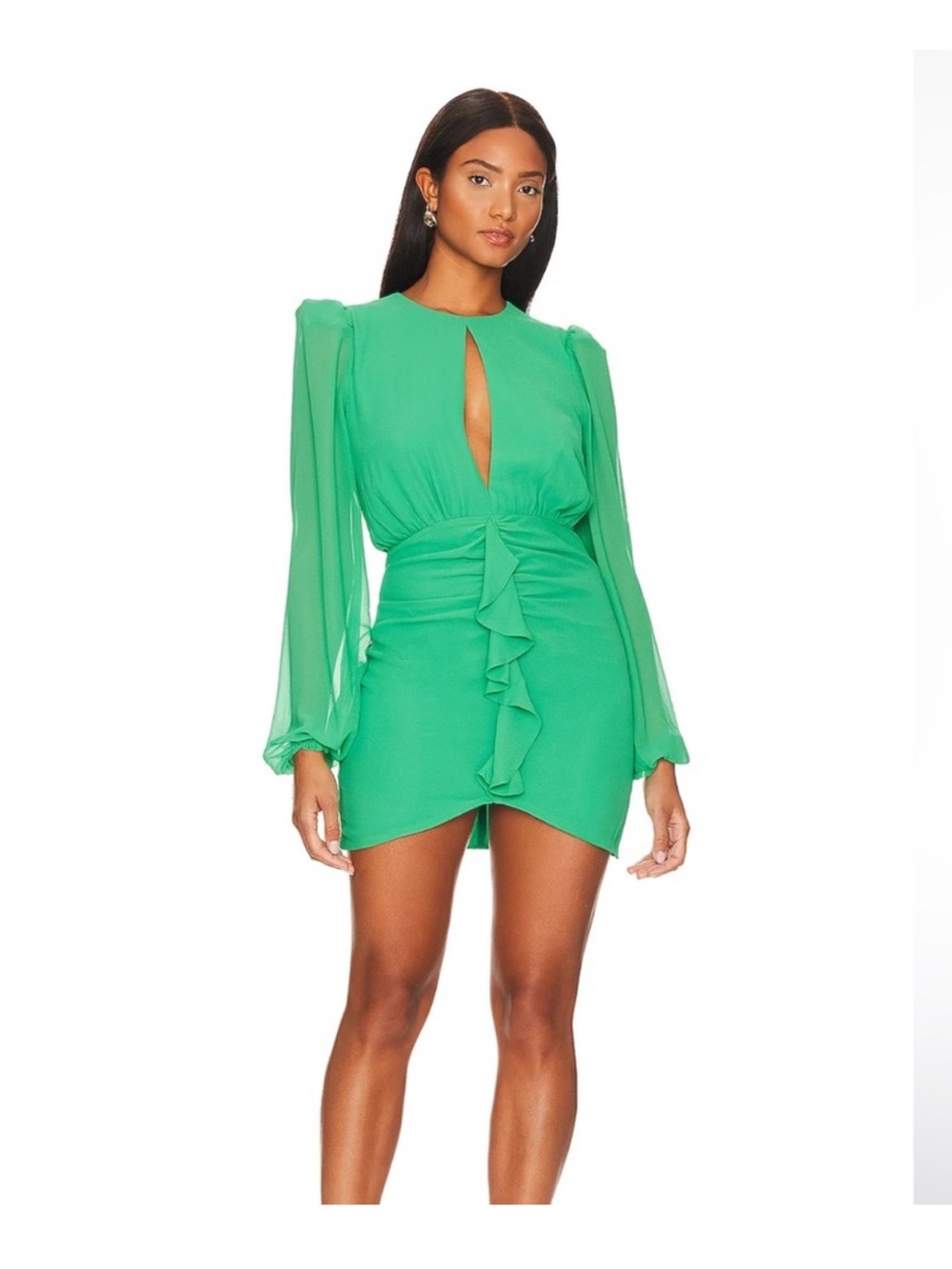 Revolve NBD Arijana Green Mini Dress